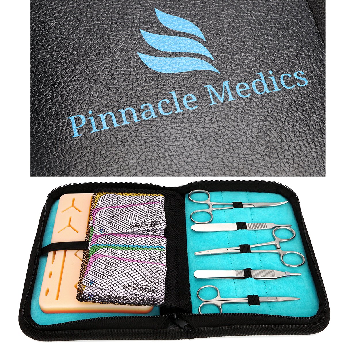 Kit di Sutura | Strumenti per Allenamento Chirurgico | 24 Pratica Sutura Chirurgica | Regalo per Studenti di Medicina, Veterinari e Dentisti | Video Corso di Sutura Kit di Sutura | Strumenti per Allenamento Chirurgico | 24 Pratica Sutura Chirurgica | Regalo per Studenti di Medicina, Veterinari e Dentisti | Video Corso di Sutura