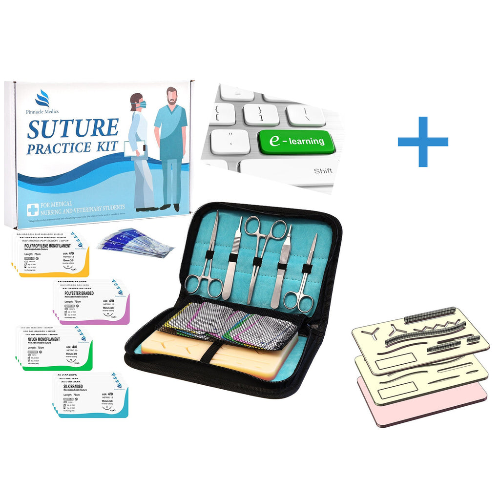 Suture Practice Kit + Extra Anti-Tear Suture Pad, photo 1
