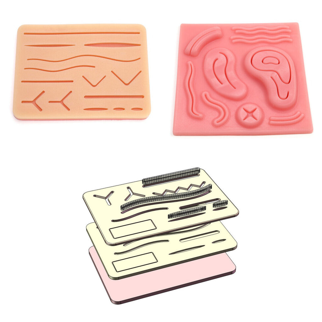Suture Pad Set: 3-Layer, Anti-Tear and 3D Wound Pads, photo 1
