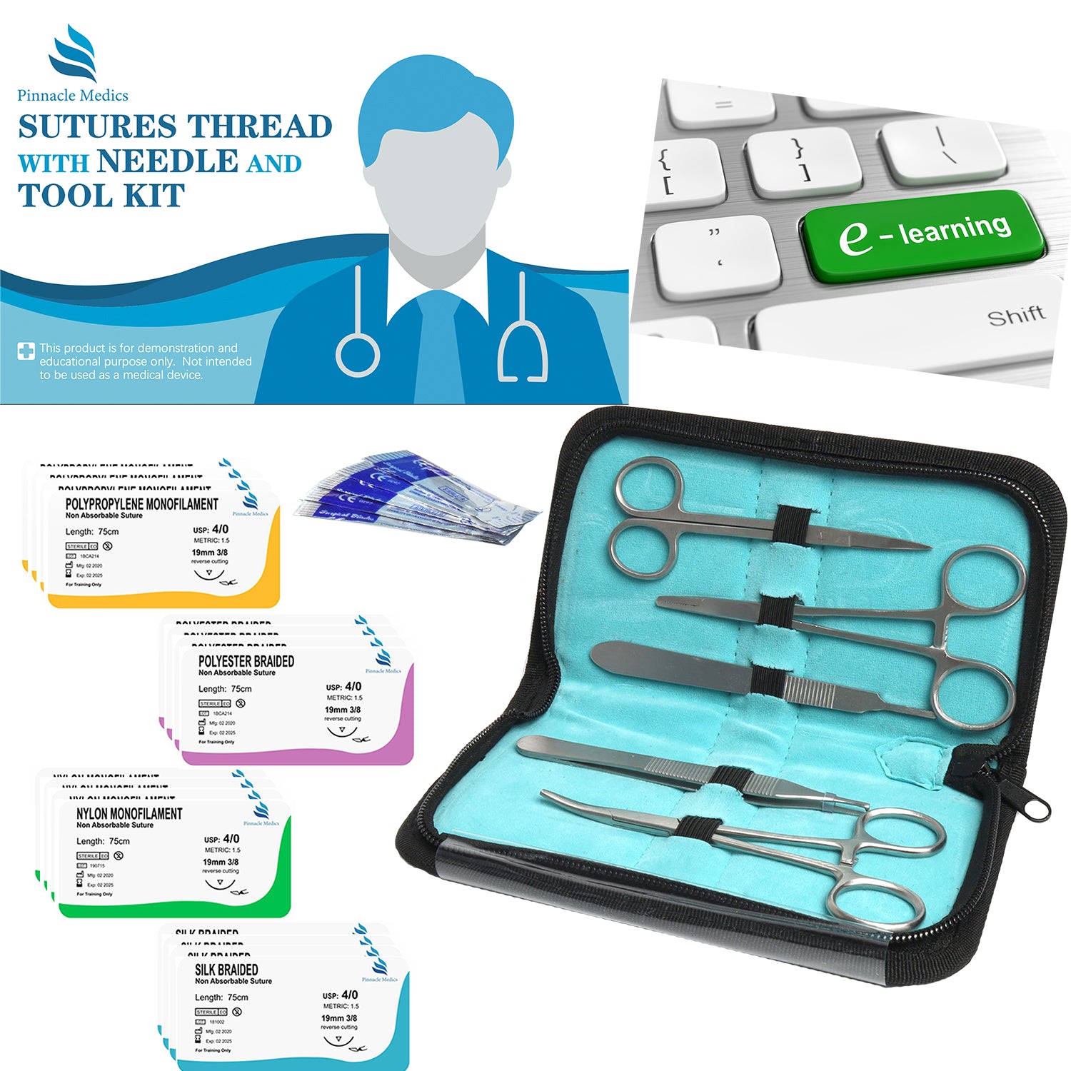 Suture Practice Kit  The best way to practice suture techniques